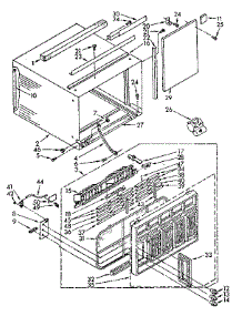 Cabinet Parts parts for Kenmore Air Conditioner 106.8751271 (1068751271, 106 8751271) from AppliancePartsPros.com