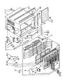 Cabinet Parts parts for Kenmore Room Air Conditioner 106.8751491 (1068751491, 106 8751491) from AppliancePartsPros.com