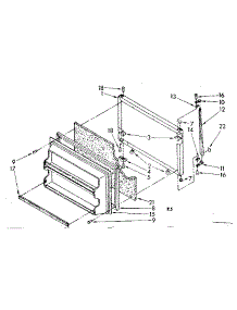 Freezer Door Parts parts for Kenmore Refrigerator 106.8758201 (1068758201, 106 8758201) from AppliancePartsPros.com
