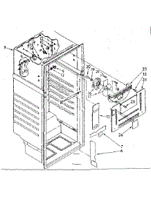 Liner Parts parts for Kenmore Refrigerator 106.8758201 (1068758201, 106 8758201) from AppliancePartsPros.com