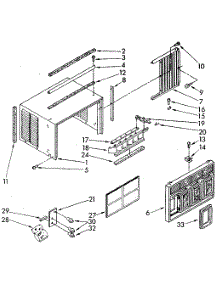 Cabinet parts for Kenmore Heat Pump System 106.8760553 (1068760553, 106 8760553) from AppliancePartsPros.com