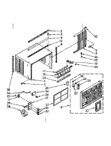 Cabinet Parts parts for Kenmore Air Conditioner 106.8760691 (1068760691, 106 8760691) from AppliancePartsPros.com