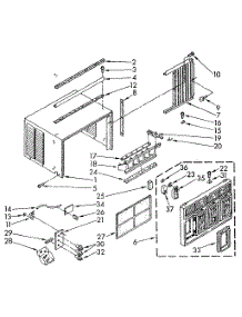 Cabinet parts for Kenmore Heat Pump System 106.8760692 (1068760692, 106 8760692) from AppliancePartsPros.com