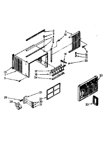 Cabinet parts for Kenmore Air Conditioner 106.8760783 (1068760783, 106 8760783) from AppliancePartsPros.com
