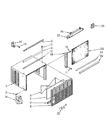 Cabinet Parts parts for Kenmore Air Conditioner 106.8760810 (1068760810, 106 8760810) from AppliancePartsPros.com