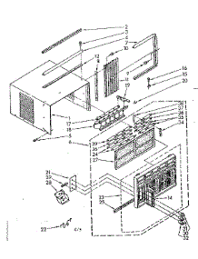 Cabinet Parts parts for Kenmore Air Conditioner 106.8761280 (1068761280, 106 8761280) from AppliancePartsPros.com