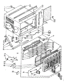 Cabinet Parts parts for Kenmore Air Conditioner 106.8761490 (1068761490, 106 8761490) from AppliancePartsPros.com