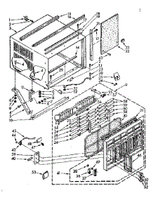 Cabinet Parts parts for Kenmore Air Conditioner 106.8761491 (1068761491, 106 8761491) from AppliancePartsPros.com