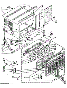 Cabinet Parts parts for Kenmore Air Conditioner 106.8761890 (1068761890, 106 8761890) from AppliancePartsPros.com