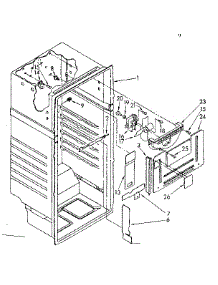 Liner Parts parts for Kenmore Refrigerator 106.8768163 (1068768163, 106 8768163) from AppliancePartsPros.com