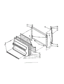 Freezer Door Parts parts for Kenmore Refrigerator 106.8768163 (1068768163, 106 8768163) from AppliancePartsPros.com