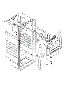 Liner Parts parts for Kenmore Refrigerator 106.8768180 (1068768180, 106 8768180) from AppliancePartsPros.com