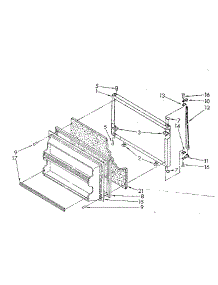 Freezer Door Parts parts for Kenmore Refrigerator 106.8768180 (1068768180, 106 8768180) from AppliancePartsPros.com