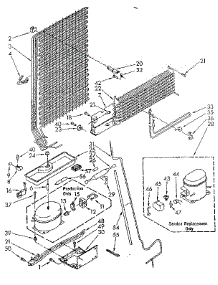 Unit Parts parts for Kenmore Refrigerator 106.8768180 (1068768180, 106 8768180) from AppliancePartsPros.com