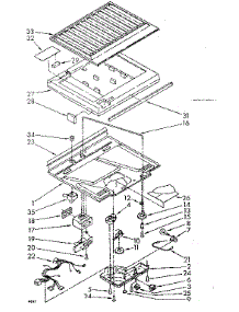 Compartment Separator Parts parts for Kenmore Refrigerator 106.8768180 (1068768180, 106 8768180) from AppliancePartsPros.com