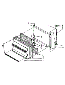 Freezer Door Parts parts for Kenmore Refrigerator 106.8768870 (1068768870, 106 8768870) from AppliancePartsPros.com