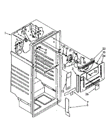 Liner Parts parts for Kenmore Refrigerator 106.8768870 (1068768870, 106 8768870) from AppliancePartsPros.com