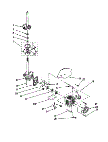 Brake / Clutch / Gearcase / Motor / Pump parts for Kenmore Washer 110.28944891 (11028944891, 110 28944891) from AppliancePartsPros.com