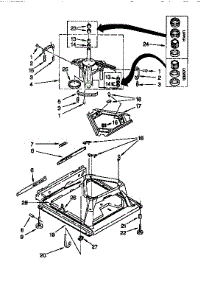 Machine Base parts for Kenmore Washer 110.28972890 (11028972890, 110 28972890) from AppliancePartsPros.com