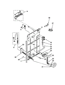 Rear Panel parts for Kenmore Washer 110.29072990 (11029072990, 110 29072990) from AppliancePartsPros.com