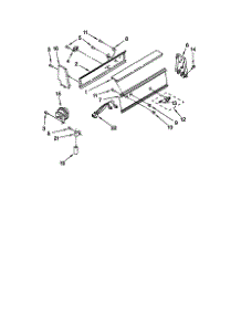 Console Panel parts for Kenmore Washer 110.29072990 (11029072990, 110 29072990) from AppliancePartsPros.com
