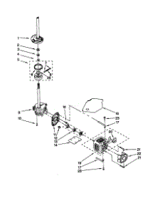 Brake / Clutch / Gearcase / Motor / Pump parts for Kenmore Washer 110.29072990 (11029072990, 110 29072990) from AppliancePartsPros.com