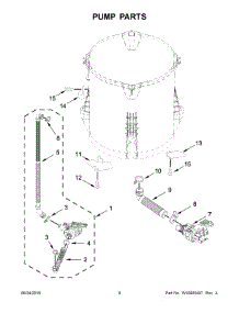 Pump Parts parts for Kenmore Washer 110.29132411 (11029132411, 110 29132411) from AppliancePartsPros.com