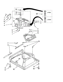 Machine Base Parts parts for Kenmore Washer 110.29432801 (11029432801, 110 29432801) from AppliancePartsPros.com