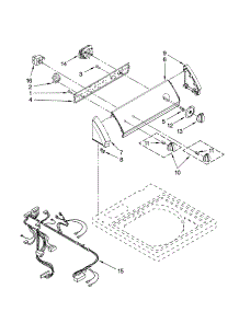 Control Panel Parts parts for Kenmore Washer 110.29442801 (11029442801, 110 29442801) from AppliancePartsPros.com