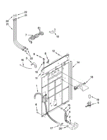 Rear Panel Parts parts for Kenmore Washer 110.29622801 (11029622801, 110 29622801) from AppliancePartsPros.com