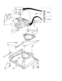 Machine Base Parts parts for Kenmore Washer 110.29672800 (11029672800, 110 29672800) from AppliancePartsPros.com