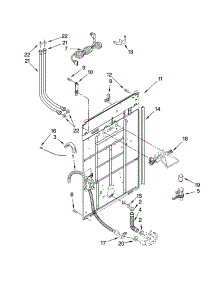 Rear Panel Parts parts for Kenmore Washer 110.29672801 (11029672801, 110 29672801) from AppliancePartsPros.com