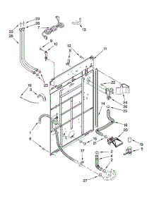 Rear Panel Parts parts for Kenmore Washer 110.29682800 (11029682800, 110 29682800) from AppliancePartsPros.com
