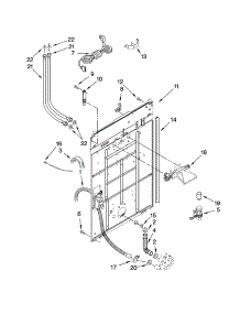 Rear Panel Parts parts for Kenmore Washer 110.29682801 (11029682801, 110 29682801) from AppliancePartsPros.com