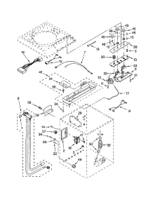 Controls And Rear Panel parts for Kenmore Washer 110.2970093 (1102970093, 110 2970093) from AppliancePartsPros.com