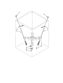 Suspension parts for Kenmore Washer 110.2970093 (1102970093, 110 2970093) from AppliancePartsPros.com