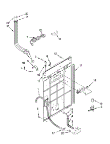 Rear Panel Parts parts for Kenmore Washer 110.29727801 (11029727801, 110 29727801) from AppliancePartsPros.com