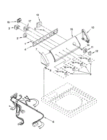 Control Panel Parts parts for Kenmore Washer 110.29732801 (11029732801, 110 29732801) from AppliancePartsPros.com