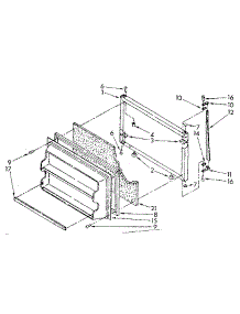 Freezer Door Parts parts for Kenmore Refrigerator 106.8364703 (1068364703, 106 8364703) from AppliancePartsPros.com