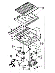 Compartment Separator Parts parts for Kenmore Refrigerator 106.8370540 (1068370540, 106 8370540) from AppliancePartsPros.com