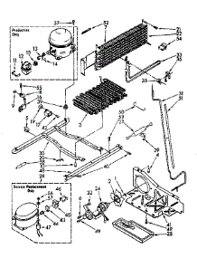 Unit parts for Kenmore Refrigerator 106.8370731 (1068370731, 106 8370731) from AppliancePartsPros.com