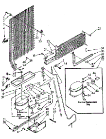 Unit Parts parts for Kenmore Refrigerator 106.8374430 (1068374430, 106 8374430) from AppliancePartsPros.com