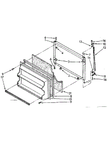 Freezer Door Parts parts for Kenmore Refrigerator 106.8374430 (1068374430, 106 8374430) from AppliancePartsPros.com