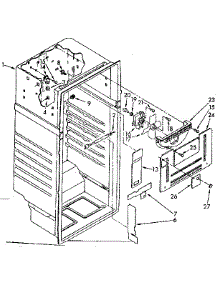 Liner Parts parts for Kenmore Refrigerator 106.8374430 (1068374430, 106 8374430) from AppliancePartsPros.com