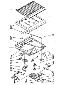 Compartment Separator Parts parts for Kenmore Refrigerator 106.8374430 (1068374430, 106 8374430) from AppliancePartsPros.com
