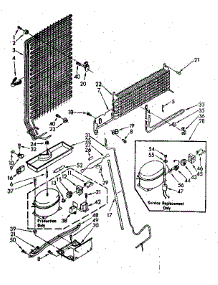 Unit Parts parts for Kenmore Refrigerator 106.8376431 (1068376431, 106 8376431) from AppliancePartsPros.com