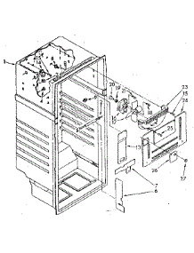 Liner Parts parts for Kenmore Refrigerator 106.8376431 (1068376431, 106 8376431) from AppliancePartsPros.com