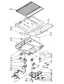 Compartment Separator parts for Kenmore Refrigerator 106.8376703 (1068376703, 106 8376703) from AppliancePartsPros.com
