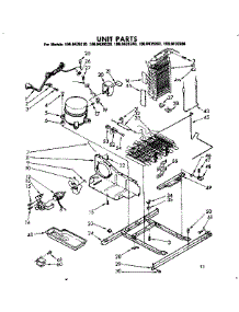 Unit Parts parts for Kenmore Refrigerator 106.8439240 (1068439240, 106 8439240) from AppliancePartsPros.com