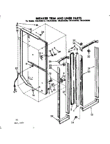 Breaker Trim And Liner Parts parts for Kenmore Refrigerator 106.8439240 (1068439240, 106 8439240) from AppliancePartsPros.com